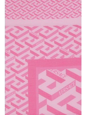 スカーフ VERSACE Printed modal blend scarf (10015991A06728 5P740) Versace Jeans COUTURE Foulard con stampa V-emblem Garden