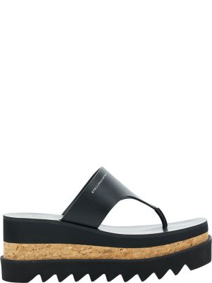 サンダル・ミュール STELLA MCCARTNEY Sandal 'Sneak Elyse' White/Black Stella McCartney Sneak-Elyse 80mm Platform Sandals | White