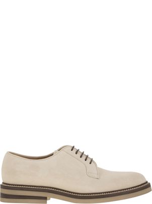 ローファー・オックスフォード BRUNELLO CUCINELLI Women Laced up Shoes MZ12G2956C004 Beige Brunello Cucinelli Laced Shoes for Women