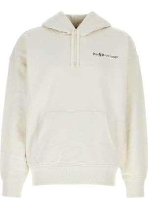 パーカー・フーディ Ralph Lauren Melanesiano ivory cotton blend sweatshirt Polo Ralph Lauren Melanesiano Ivory Cotton Blend Sweatshirt