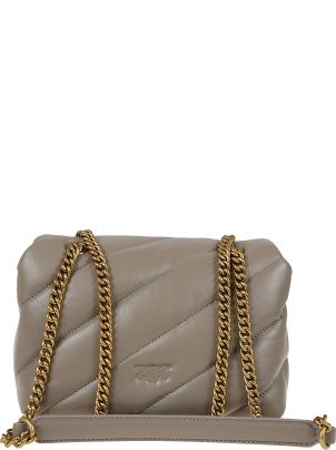 PINKO 100125A0F1Z99Q 関税送料込 Love bag leather handbag Pinko White in Leather - 55736592