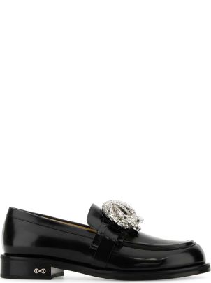 フラットシューズ Mach & Mach 'Galaxy Black' Loafers 24974610_55292782_1000.jpg