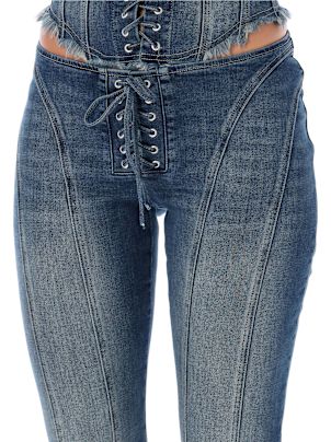 MISBHV Lara Laced Jeans | italist MISBHV Lara Laced Jeans | italist