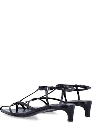 サンダル・ミュール Jil Sander CAGE SANDAL KITTEN HEEL (J15WP0129P8389 236) Jil Sander Cage - Women's Heeled sandals - Beige