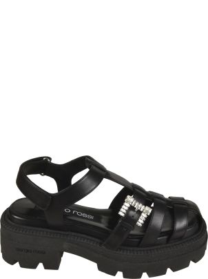 【送料&関税込】Sergio Rossi Back Strap Embellished Buckle S Sergio Rossi Back Strap Embellished Buckle Sandals サンダル