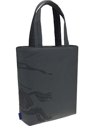 Burberry Charcoal Fabric Shopping Bag | italist
