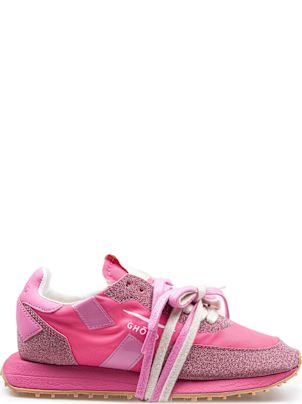 スニーカー GHOUD Woman Sneakers Fuchsia SCLW SG02 GHOUD Rush Starlight Nylon And Glitter Sneakers Fuchsia