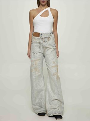 M M６ブルージーンズ MM6 Maison Margiela デニムパンツブルー - Pale Jute