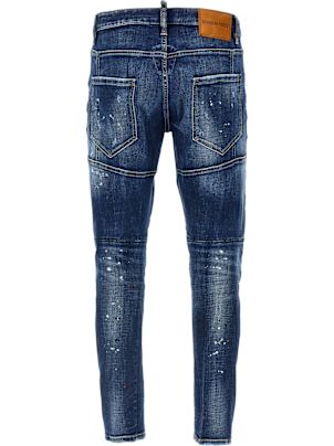 【DSQUARED2】tidy biker jean Dsquared2 Tidy Biker Jeans 2021 dark distressed denim | eBay