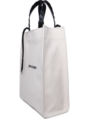 Palm Angels Ivory Cotton Tote Bag | italist