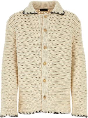 Tシャツ・カットソー ALANUI SS24 Sand crochet shirt (LMHY002R24KNI001 0310) Alanui Sand Crochet Shirt | italist