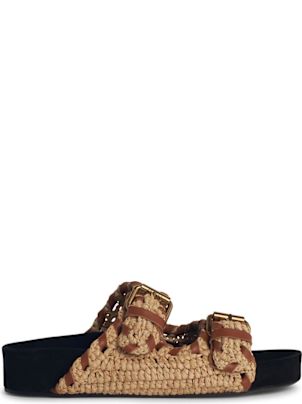 【送料&関税込】Marant Atoile lennyo Beige Palm Slipper Marant Étoile 'lennyo' Beige Palm Slipper | italist, ALWAYS