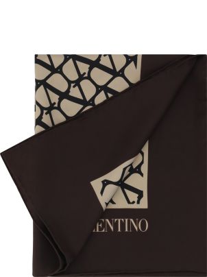 【関税&送料込】Valentino Garavani Scarfs Beige Valentino Garavani women's Monogram scarf - buy for 309975