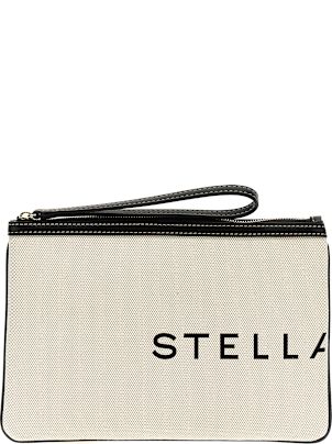 クラッチバッグ STELLA McCARTNEY CLUTCH PUCH LOGO STELLA 502892 W9923 Stella McCartney clutch bag beige 502892 W892 6802 with