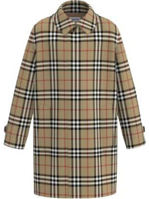 Burberry Beige Reversible Coat For Kids With Iconic Check