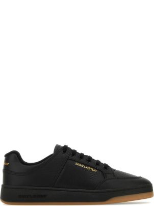 スニーカー SAINT LAURENT Men Sneakers 6059511P210 1000 Black Saint Laurent Men Black Sneakers 100% Leather Solid Low Top