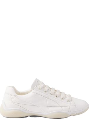 スニーカー PRADA Women Sneakers 1E792MFBE303LPH F0009 WHITE White Downtown Bold Leather Sneakers | PRADA