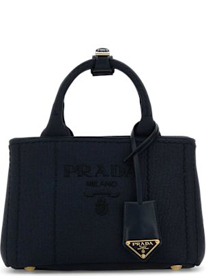 【関税送料込】Prada Mini Nappa Leather Shopping Tote Prada Black Nylon & Saffiano Leather Tote Bag by WP Diamonds