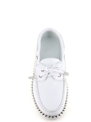 【送料&関税込】Christian Louboutin Boat Loafer Gerockel CHRISTIAN LOUBOUTIN Gerockel studded leather boat shoes