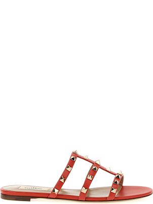 サンダル・ミュール VALENTINO SANDAL (1W2S0812VOD 0NO) VALENTINO 靴 サンダルRockstud leather wedge sandals 771764