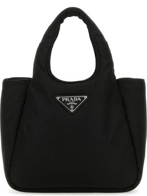 Prada Black Re-Nylon Small Padded Shoulder Bag | myGemma | Item #128418