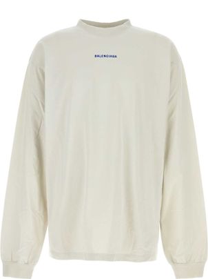 Tシャツ・カットソー BALENCIAGA FW25 Chalk cotton t-shirt (744449TSVO9 8016) Balenciaga Chalk Cotton T-shirt | italist