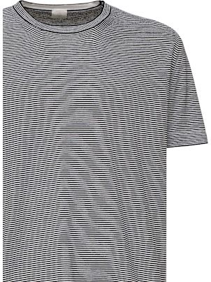 Tシャツ・カットソー ELEVENTY T-SHIRTS Blue Cotton T-shirt with embroidered logo Eleventy - Vitkac