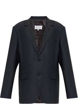 Maison Martin Margiela 10 Waxed Suede Zipper Blouson Brown