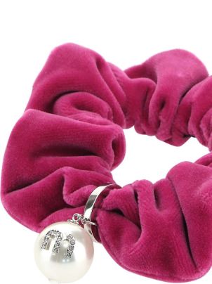 VIP【関税送料無料】希少 Miu Miu Cotton Scrunchie Miu Miu Hair Scrunchies - Designer Button Jewelry