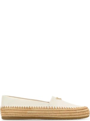 フラットシューズ PRADA SS25 White mesh ballerinas (1F111OF050YZU F0009) Prada White mesh ballerina | TheDoubleF