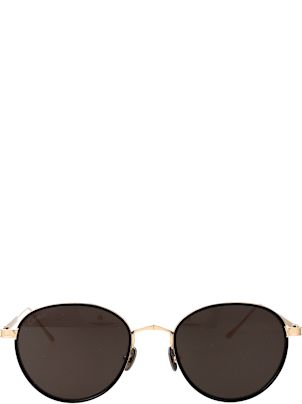 CARTIER ラウンドフレームサングラス CT0250S 005GOLDGOLDGREY Cartier CT0550S 002 Sunglasses Shiny Gold Blue - eye-oo.com