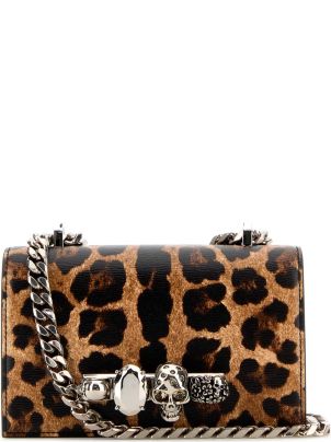 【送料&関税込】Alexander McQueen Printed Leather The Jewell Alexander McQueen Printed Synthetic Leather Jewelled Satchel
