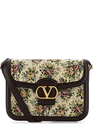 Valentino Garavani Embroidered Jacquard 9to5 Crossbody Bag