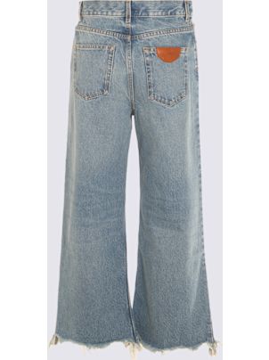 デニム・ジーパン CHLOE - ICED BLUE COTTON DENIM JEANS Chloé Iced Blue Cotton Denim Jeans Chloe