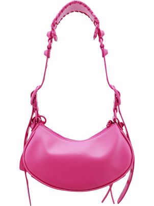 ショルダーバッグ・ポシェット BALENCIAGA FUCHSIA LEATHER LE CAGOLE XS SHOULDER BAG Balenciaga Pink XS 'Le Cagole' Shoulder Bag Balenciaga