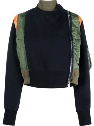 Sacai Nylon Twill X Sponge Sweat Blouson | italist