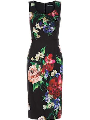 【関税&送料込】Dolce & Gabbana Printed Stretch Satin Dress Dolce & Gabbana Printed Stretch Satin Dress | italist