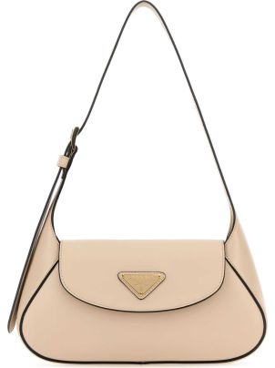 Prada Light Pink Leather Shoulder Bag | italist
