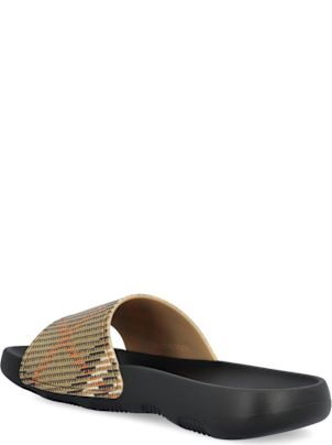 【送料&関税込】Burberry Check Pattern Slip-on Slides Check Slides in Leaf - Men, Technical | Burberry® Official