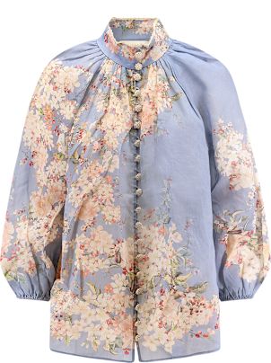 Tシャツ・カットソー ZIMMERMANN Cascadian Billow ramie shirt Zimmermann Cascadian Billow Ramie Shirt | italist