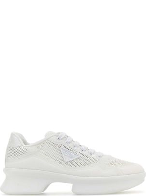 スニーカー PRADA Women Sneakers 1E792MF0503LPFF0009 White White Downtown Bold Leather Sneakers | PRADA