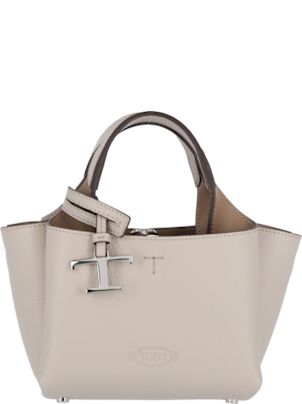 セール★関税込み★Tod's TSI Tracollina Micro Woman BROWN T Timeless Crossbody Bag in Leather Micro