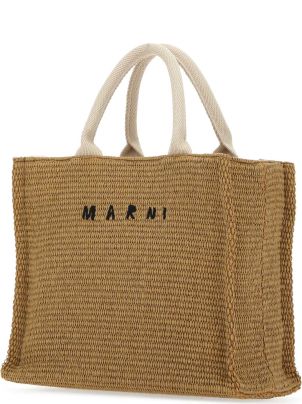 トートバッグ Marni Biscuit raffia shopping bag Marni Biscuit Raffia Small Shopping Bag | italist