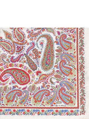 スカーフ ETRO SS25 PRINTED SILK FOULARD (WAYA0001 AQ160X0885) Etro Printed Silk Scarf