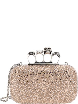 ショルダーバッグ・ポシェット ALEXANDER MCQUEEN Clutch Women's McQueen T-Bar Box Clutch in Black | Alexander McQueen US