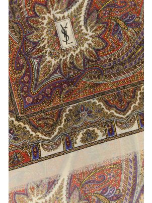 マフラー・ストール Saint Laurent Embroidered Modal Blend Scarf Saint Laurent Embroidered Modal Blend Scarf | italist