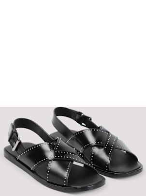 サンダル・ミュール CHURCHS BLACK LEATHER OKSANA SANDALS Church's Black Leather Oksana Sandals | italist