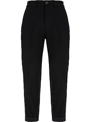 スーツ（メンズ） NINE IN THE MORNING Men Straight Pants GVE35 P01 NAVY Blue Navy Slim Leg Straight Suit Pants in Pure S110's Wool