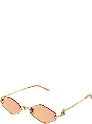 Gucci Eyewear Gg1604s Linea Gg Logo 004 Gold Yellow