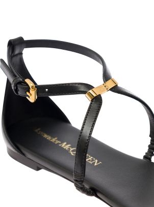 サンダル alexander mcqueen SS24 LEATHER SANDAL (782466_WIEU31081) Leather sandal ALEXANDER MCQUEEN 782466 WIEU31081 - Ancote